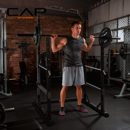 CAP Barbell Multi Use Power Rack, Yellow