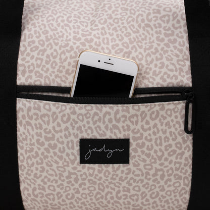 Jadyn Lola Travel Bag, Weekender/Overnight Duffel, Gym Tote Bag for Women, Men (Desert Leopard)