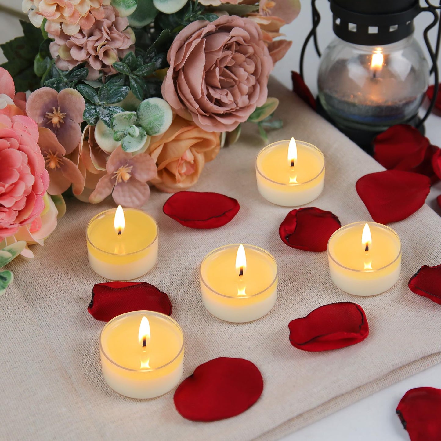 Soy Tealight Candles 170 Pack,6 hours/8hours Long Burning