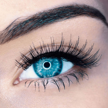 Lash'd Up Magnetic Eyelashes Without Eyeliner 3 Magnets (Can also be worn as Dual Magnets) Full Eye Snap-on Set Soft Faux Silk Vegan (Very Natural)