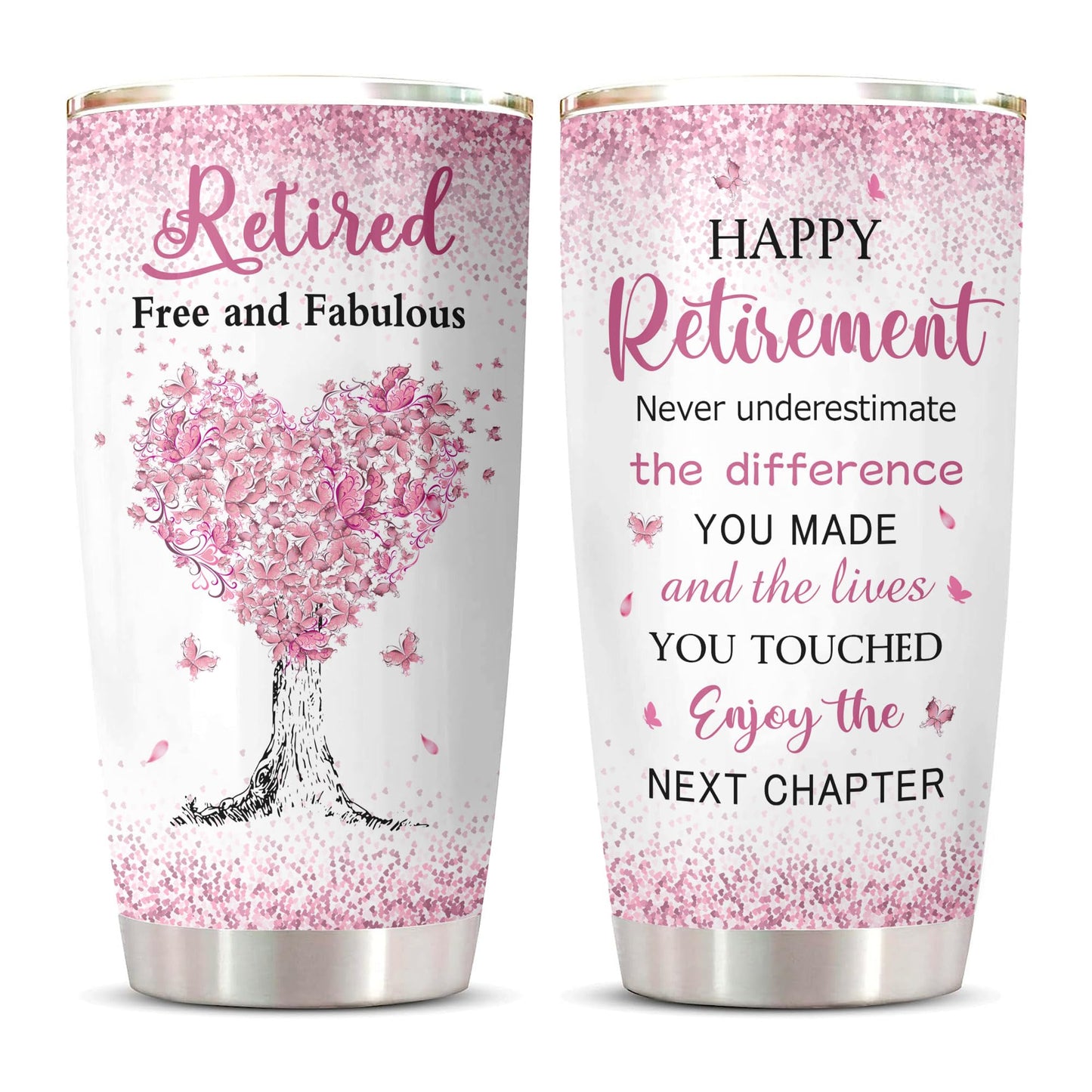 ZANIION Retirement Tumbler 1PC, Best Retirement Gift Ideas, Mug for Women, Farewell Cup 20oz