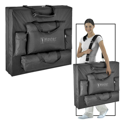 Master Massage 31" Montclair Pro Portable Massage Table Package, Memory Foam Cushioning, Reiki Panels, Shiatsu Cable Release- Tattoo Table, Spa Bed, Facial Bed