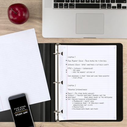 Five Star Loose Leaf Paper + Study App, College Ruled Filler Notebook Paper, Reinforced, Fights Ink Bleed, 8-1/2" x 11", 80 Sheets (170102)