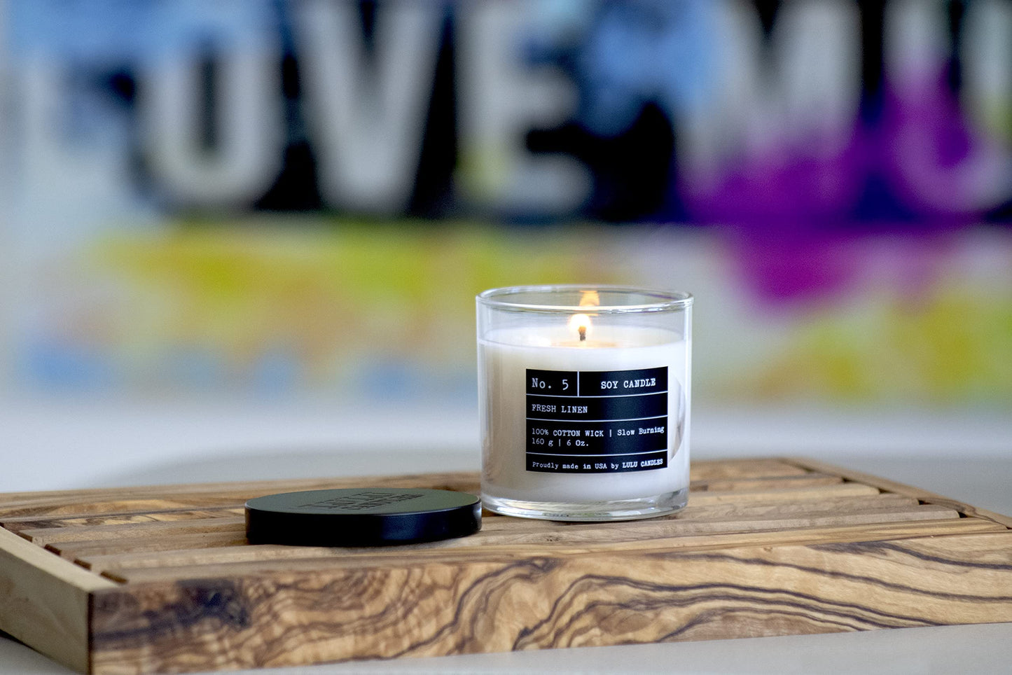 Lulu Candles | Jasmine & Apple | Smells Fresh & Fruity | Luxury Scented Soy Jar Candle | Hand Poured in The USA | Highly Scented Long Lasting (6 Oz.)