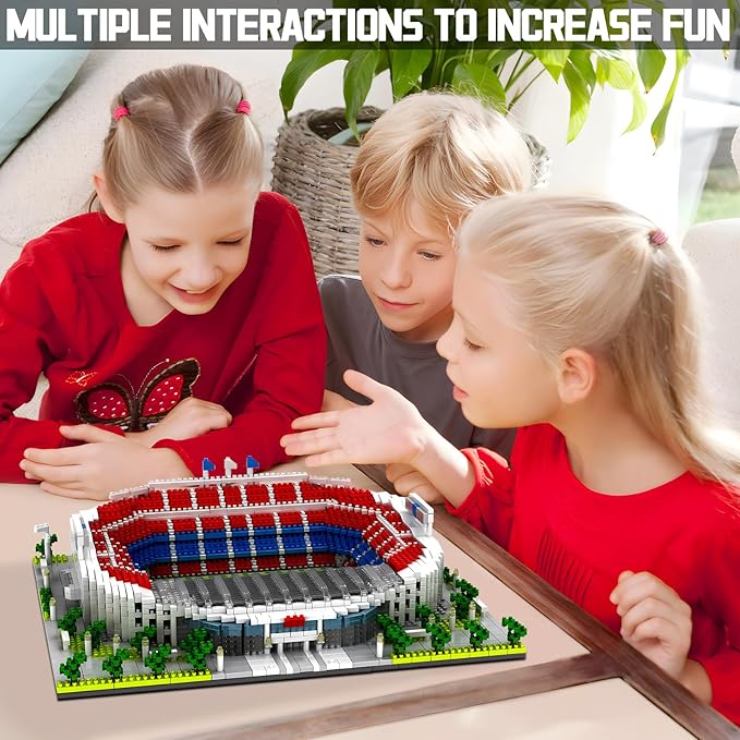 Barcelona Style Soccer Stadium Micro Mini Building Blocks Sets Soccer Stadium Model Toys for Adults and Kids 3500+PCS