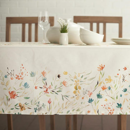 Maison d' Hermine Table Cloth Square Table 100% Cotton 54 x 54 Inches Tablecloth Reusable Decorative Everyday Use for Dining Room, Farmhouse, Home, Party, Festive & Wedding Spring Summer - Colmar