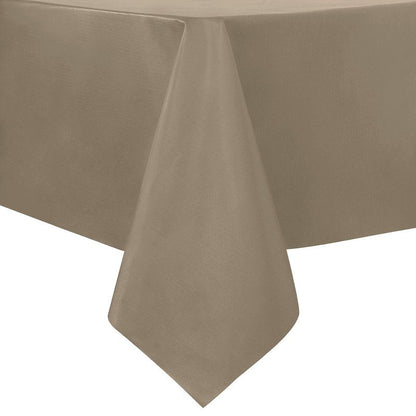 sancua 100% Waterproof Rectangle PVC Tablecloth - 60 x 102 Inch - Oil Proof Spill Proof Vinyl Table Cloth, Wipe Clean Table Cover for Dining Tables, Buffet Parties and Camping, Khaki