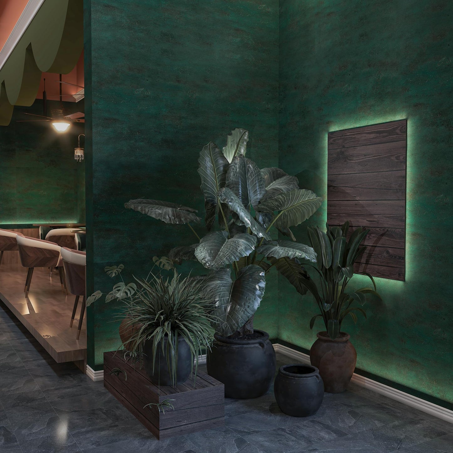 32"x354" Big Wide Dark Green Contact Paper Matte Extra Thick Art Deco Peel and Stick Wallpaper Waterproof Self-Adhesive Removable Pure Green Vinyl Wallpaper 3D Textured for Cabinet Studio Farmhouse