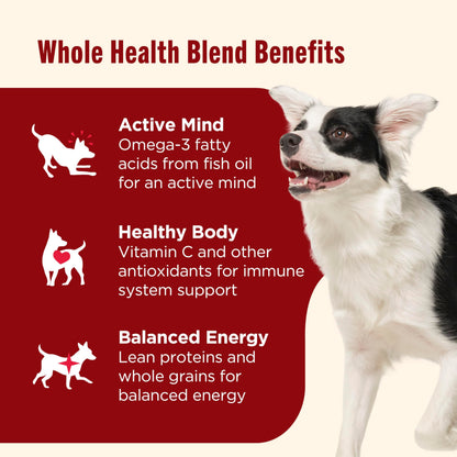 Nutrish Dry Dog Food, Real Beef, Pea & Brown Rice Recipe Whole Health Blend for Adult Dogs, 6 lb. Bag (Rachael Ray)