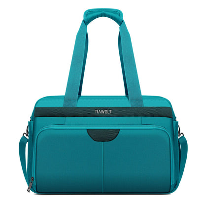 TIAWOLT Carry-On Luggage Travel Duffle Bag Carry on Duffle Airline Approved Expandable Travel Duffle, Weekender Bag for Men and Women with Wet Pocket Large Compartment, Green