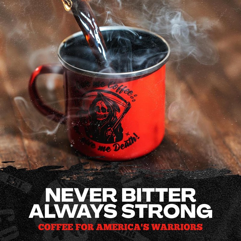 Blackout Coffee Brewtal Awakening Ground Coffee – Dark Roast, Bold Flavor – Freshly Roasted 12oz Bag