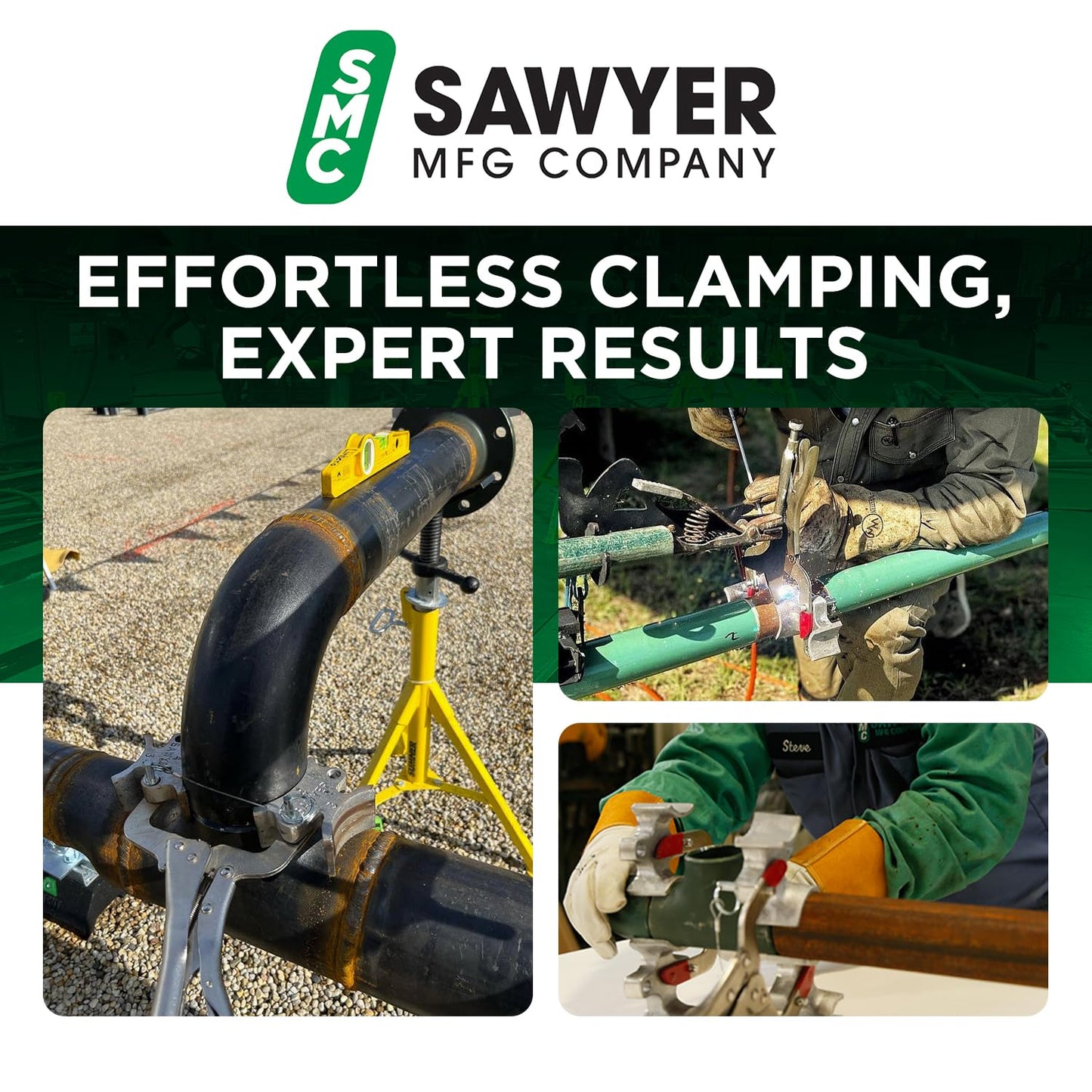 Welders 3rd Hand – Portable Pipe Welding Clamp & Alignment Tool for Butt Welds – Versatile Pipe Fitting Clamp, Welding Pliers, Vise Clamps, Pipefitter Tools – Lightweight Multifunction Tool by Sawyer