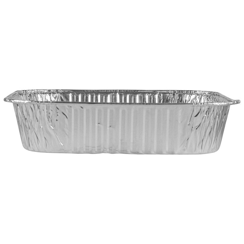 PLASTICPRO Disposable 8'' X 8'' X 2'' Inch Square Aluminum Tin Foil Baking Pans Bakeware - Cookware Perfect for Baking Cakes, Breads, Brownies, Bread, Meatloaf, Lasagna, Pack of 10