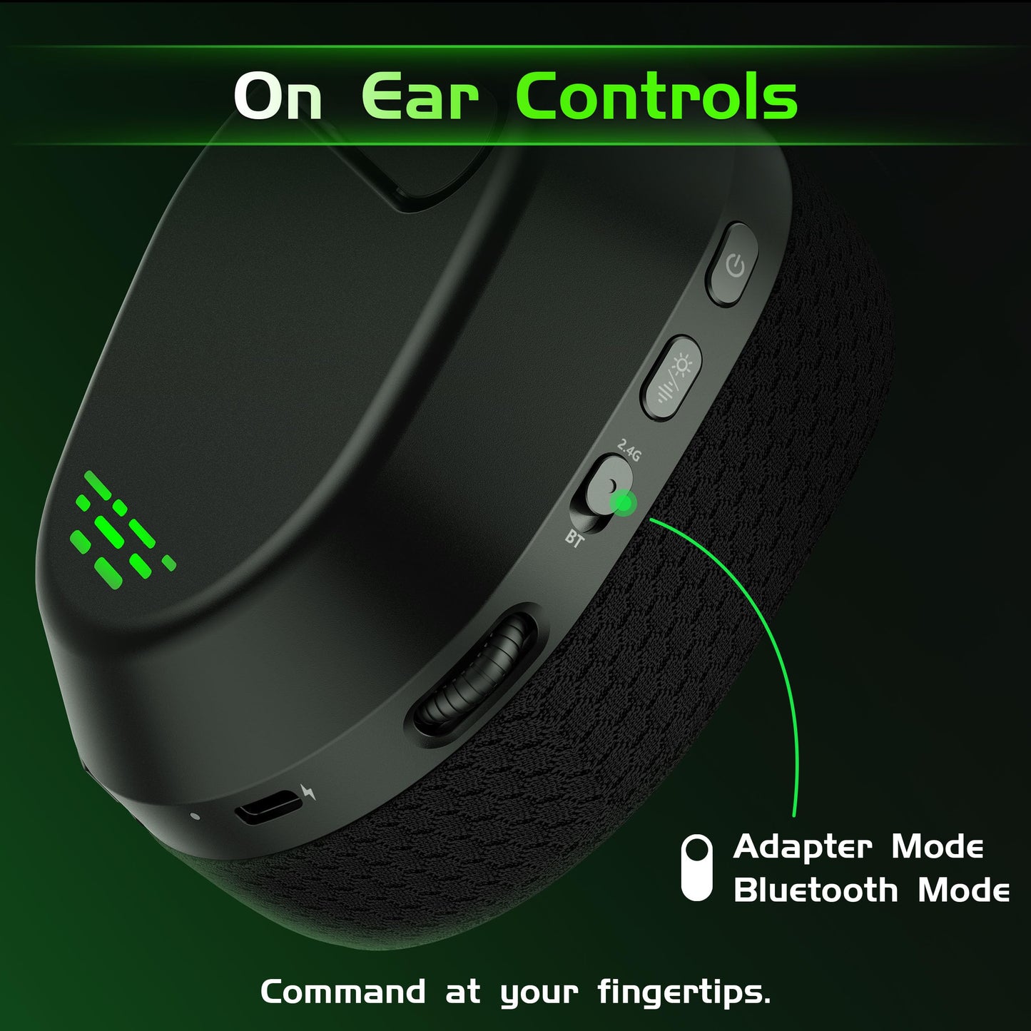 Gvyugke Wireless Gaming Headset for Xbox Series X/S, Xbox One, PS5, PC, Mac, Bluetooth 6.0 Gaming Headphones with Flip-to-Mute Noise-Canceling Mic, Foldable, 3D Surround Sound, 45H Battery - Black