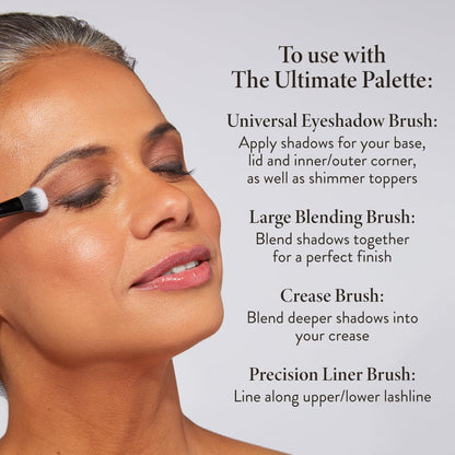 LAURA GELLER NEW YORK Retractable Black Kabuki Brush for Liquid, Cream and Powder Face Makeup With Aluminum Handle