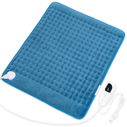 Heating Pad,Electric Heating Pads for Back,Neck,Abdomen,Moist Heating Pad for Shoulder,Knee,Arms,Legs,Dry/Moist Heat & Auto Shut Off,Birthday Gifts for Men and Women(Light Gray, 24''×12'')