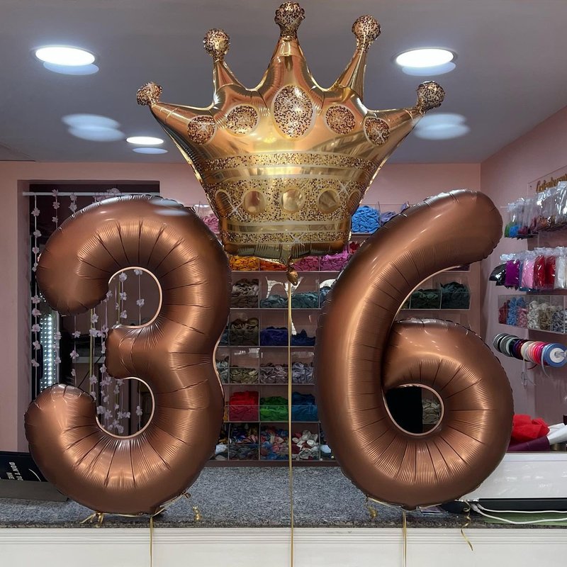 Dark Brown Number 16 Balloon 40 inch, Coffee Brown 16 Number Balloons, 16th Birthday Decorations, Chocolate 16 Year Old Girls Boys Dark Brown Party Supplies