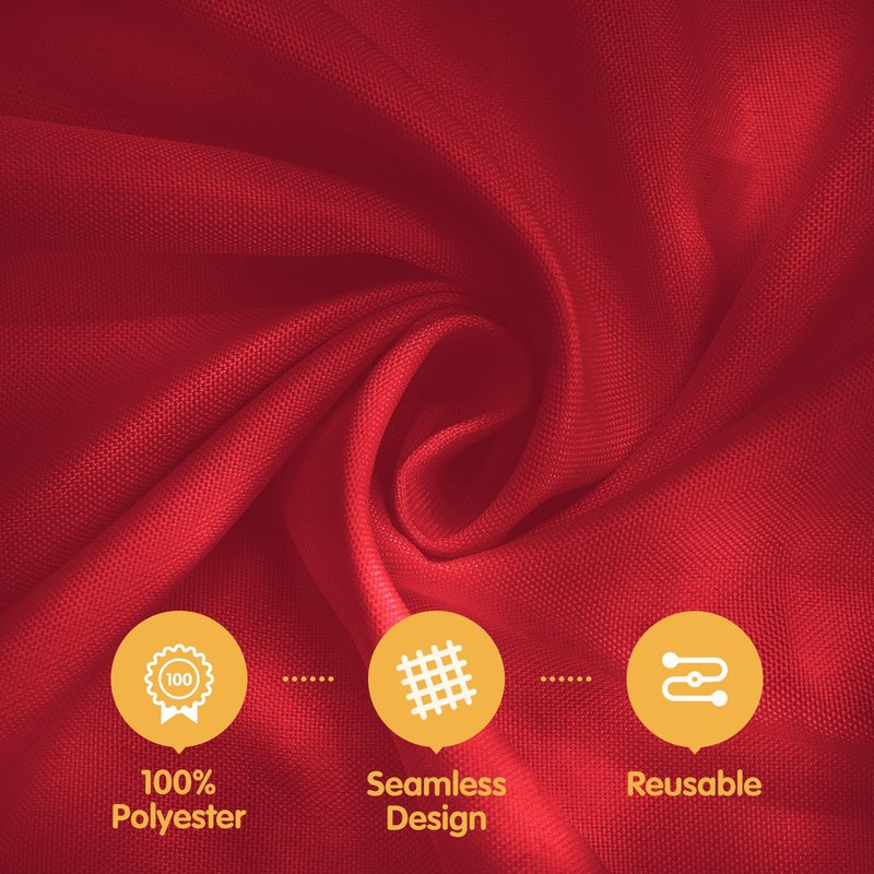BRILLMAX 8 Pack Burgundy Tablecloths 60 x 102 Inch for 6ft Rectangle Tables - 150 GSM Polyester Fabric, 15" Standard Drop, Water, Stain & Wrinkle Resistant Cloth Cover for Wedding Dining Buffet