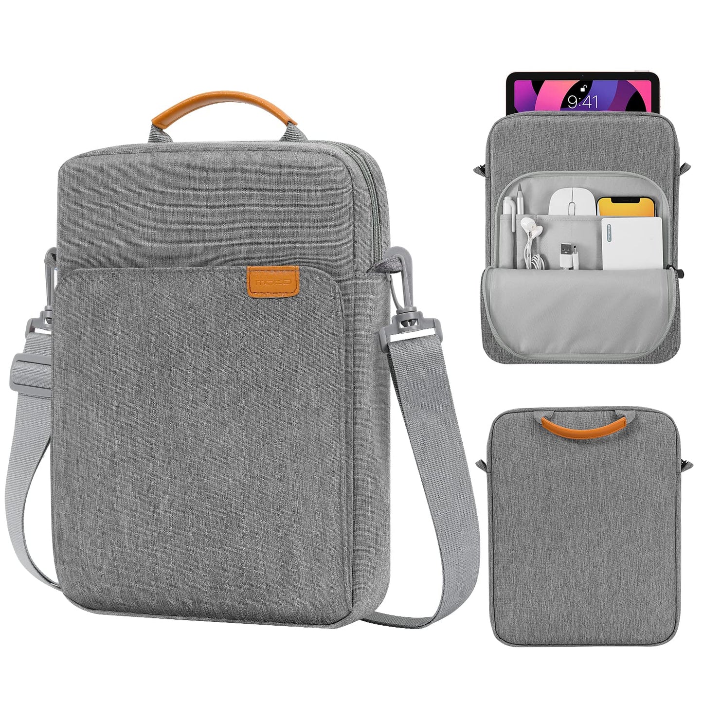 MoKo 15 Inch Laptop Sleeve Bag Fits MacBook Air 15" M2 2023, MacBook Pro 14" M2 2023, Galaxy Tab S9 Utra 14.6" 2023, Handle Carrying Case with Shoulder Strap, Indigo