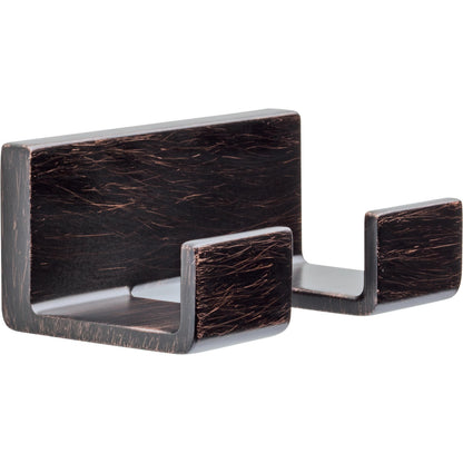 Delta Double Towel Hook for Bathroom or Kitchen| Venetian Bronze | Vero Accessories