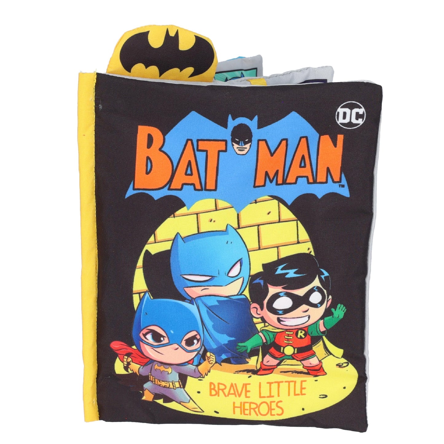 My First Comic Soft Book - Kids Preferred DC Comics The Batman Brave Little Heros Baby Crinkle Soft Sensory Book with Soft Fabric for Babies