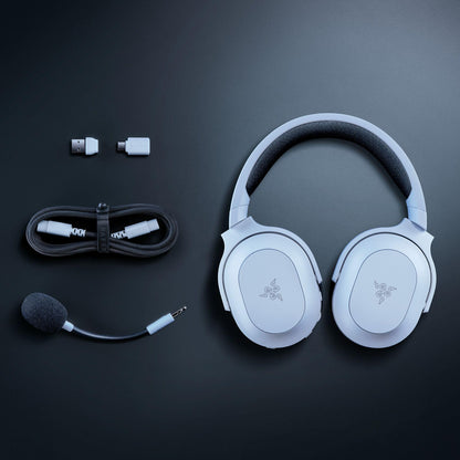Razer Barracuda X Chroma Wireless Gaming Headset: 2.4GHz Wireless & Bluetooth - Lightweight - Chroma RGB - 40mm Drivers - Cardioid Mic - 70 Hr Battery - for PC, Mac, PS5, Switch 2, Smartphone - White