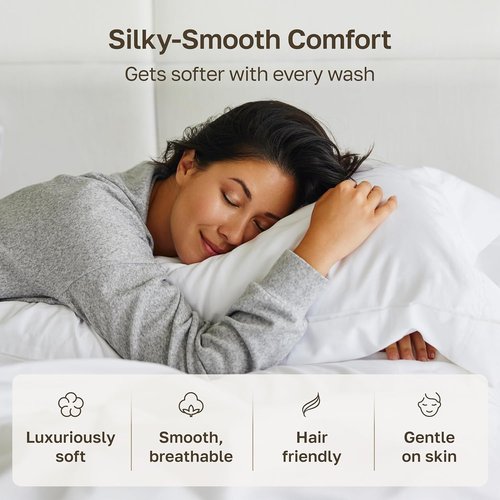 California Design Den Pillowcase Set | 400 Thread Count 100% Cotton Sateen | Queen Size, Soft & Breathable - Burgundy Red