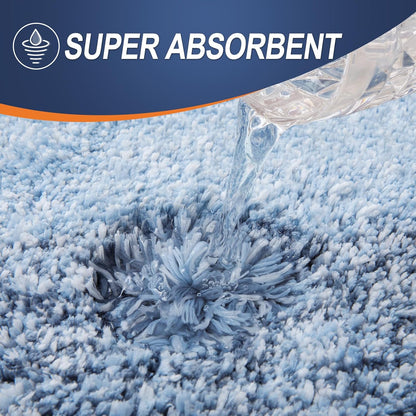OLANLY Large Bathroom Rugs - Extra Soft Microfiber Mat 40x32 | Quick Dry & Machine Washable, Blue