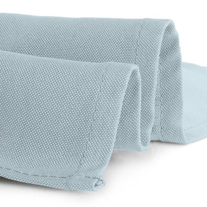 Gee Di Moda Rectangle Tablecloth - 90 x 156 Inch Baby Blue Table Cloth for 8 Foot Tables with Floor-Length Drop - Heavy Duty Washable Fabric for Holiday Party, Dinner, Weddings & Baby Shower
