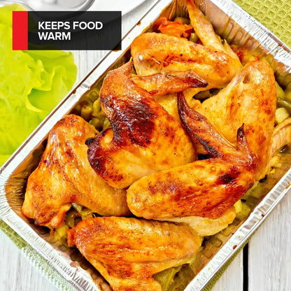 Stock Your Home (20 Pack) Deep Aluminum Pans 9x13, Heavy Duty 4” Deep Foil Pans Disposable Catering Trays, Baking Tins, Large Food Containers for Cooking, Heating, Storage, Serving, Holiday Meal Prep