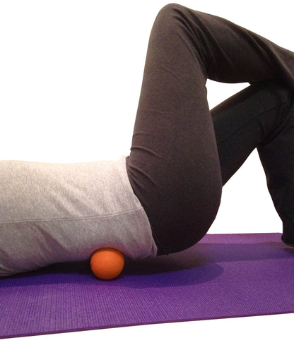 Massage Lacrosse Balls for Myofascial Release, Trigger Point Therapy, Muscle Knots, and Yoga Therapy. Set of 2 Firm Balls (Blue and Red)