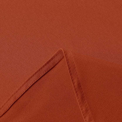 sancua 6 Pack Rust Tablecloth 60 x 102 Inch, Rectangle Thanksgiving Burnt Orange Table Cloth for 6 Feet Tables - Stain and Wrinkle Resistant Washable Polyester Table Cover for Dining Parties Camping