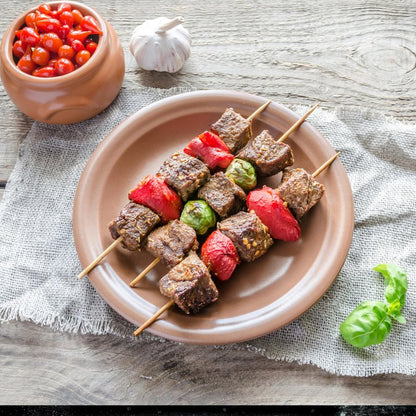 XMZY Bamboo Skewers 8 Inch Wooden Skewers Sticks for Fruit, Kabob, BBQ, Grilling, Yakitori. More Size Choices 10"/12", 100 PCS (8inch X Φ3mm)