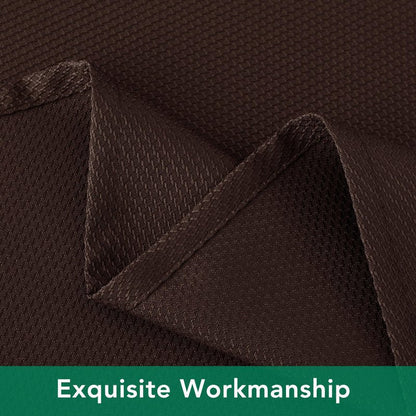 Biscaynebay Textured Fabric Square Tablecloth 60x60 Inch, Brown Water Resistant Table Cloth Small Card Folding Table Covers Linen for Dining, Kitchen, Wedding and Parties etc. Machine Washable