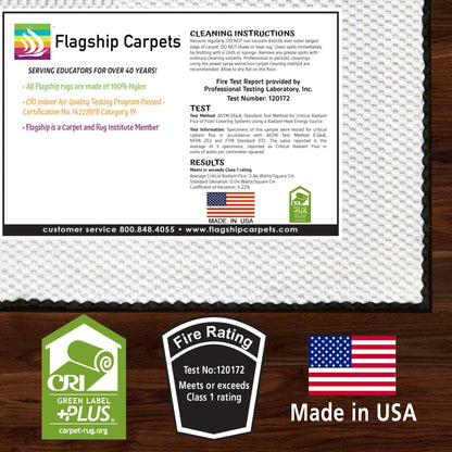 Flagship Carpets Dare to Dream Educational Rug for Children's Classroom Carpet, Home Learning Area Rug, Playroom or Kids Room Mat, 3' x 5', Blue