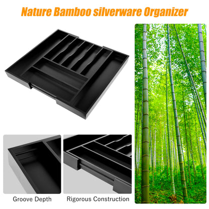 Kitchen Silverware Drawer Organizer and Storage Cabinet Utensil Rack Bathroom Counter Vanity Extra Large Big Cooking Drawer Organizers Countertop Pantry Storage Cabinet Best Kitchen Must Haves 2025