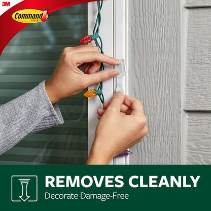 Command Outdoor Small Refill Replacement Strips, 16 Strips, Re-Hang Outdoor Window Hooks