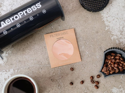 Filter for use in AeroPress XL Coffee Makers (Superfine XL) - Premium Replacement Disc - Reusable Metal, Titanium Coated Stainless Steel. Upgrade Your Mesh or Filter Papers