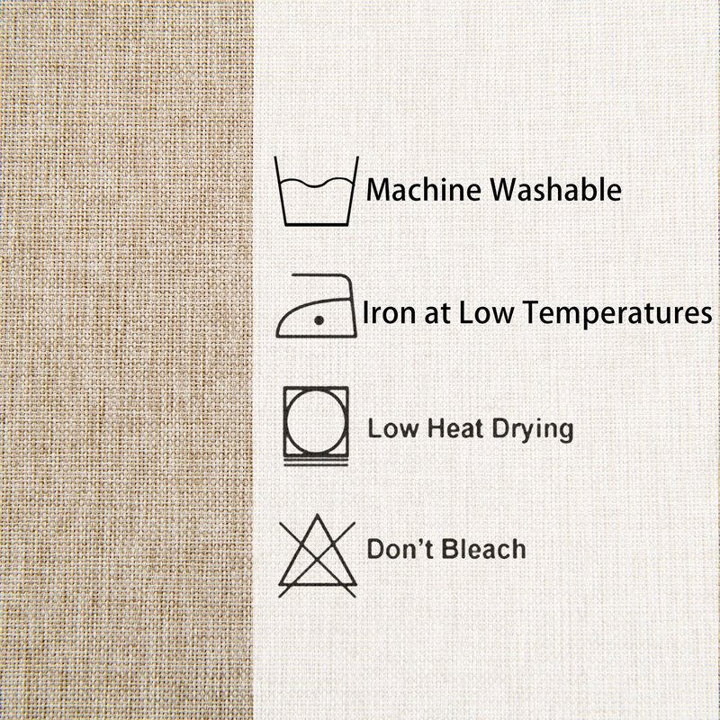 Hiasan 2 Pack Faux Linen Rectangle Tablecloth - Wrinkle and Stain Resistant Washable Table Cloth for Kitchen Dining Room Holiday Table Cover for Party Dinner, Beige, 70 x 140 Inch
