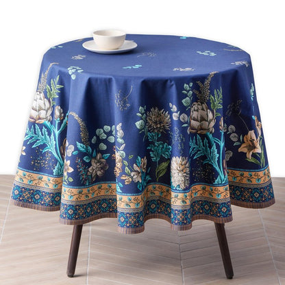 Maison d' Hermine Premium Table Cloth Square Table 100% Combed Cotton 70 x 70 Inches Tablecloth Reusable Decorative for Dining Room, Farmhouse, Home, Party, Festive & Wedding - Artichoke