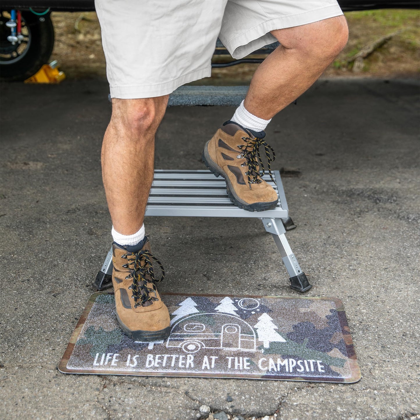 Camco Adjustable Height RV Step Stool (43676)
