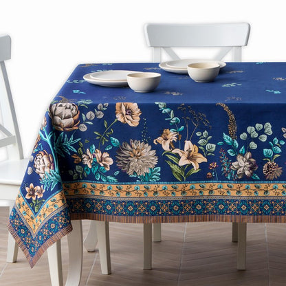 Maison d' Hermine Premium Table Cloth Rectangle Table 100% Combed Cotton 90 x 70 Inches Tablecloth Reusable Decorative for Dining Room, Farmhouse, Home, Party, Festive & Wedding - Artichoke