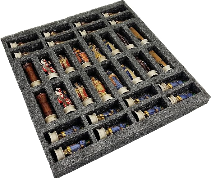 Medieval Times Crusades Chess Men Set Arabians vs Christians Crusade - NO Board