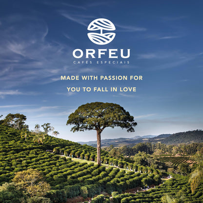 ORFEU - Special Coffee Intense - 100% Arabica Coffee, Dark Roast, Aroma of Toasted Caramel & Fruit Jam, Low Acidity, Made In Brazil, Velvety Body - 250g, 8.8oz