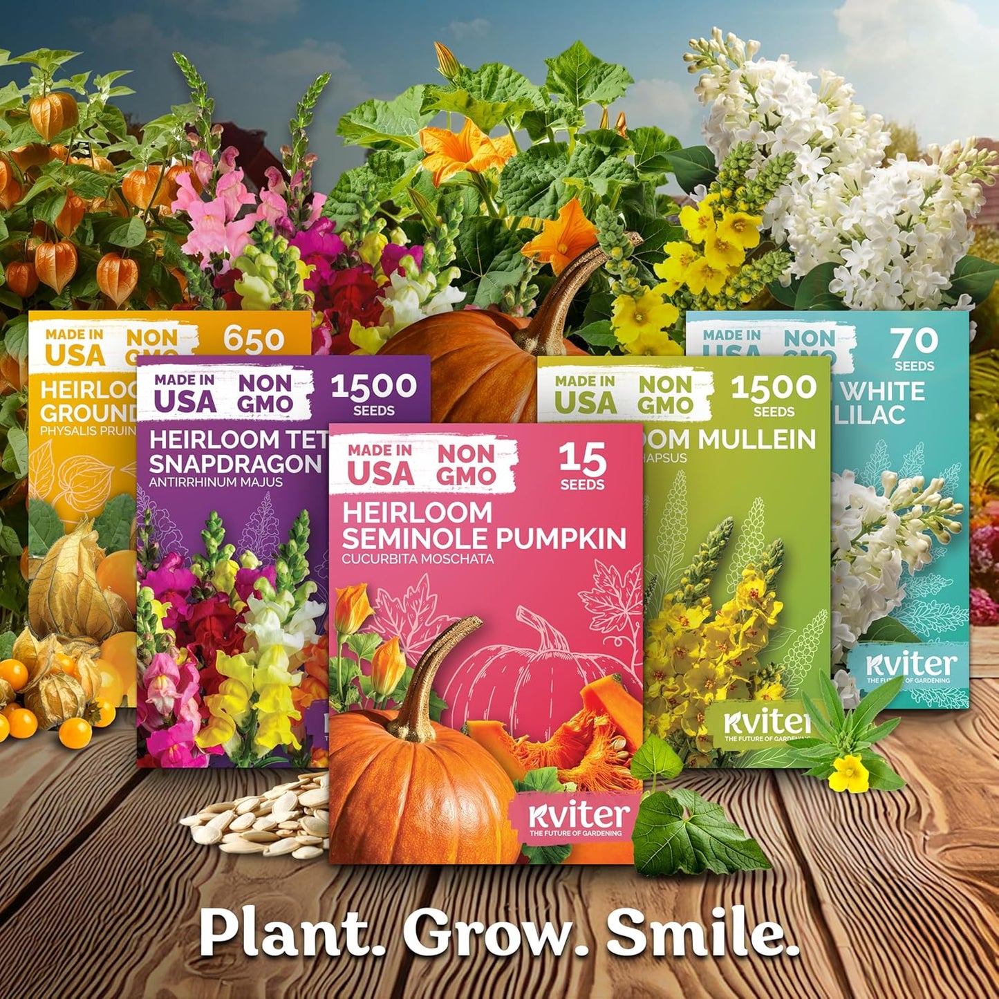 KVITER 7000 Gold Yarrow Seeds - Heirloom Organic Perennial Flower Seeds for Gardens & Meadows