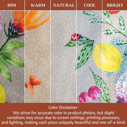Maison d' Hermine Table Cloth Round Table 100% Cotton 63 Round Inches Tablecloth Reusable Decorative for Dining Kitchen Room Farmhouse Home Gifts for Mothers Day Spring Summer - Jardin D'Ete - Fog