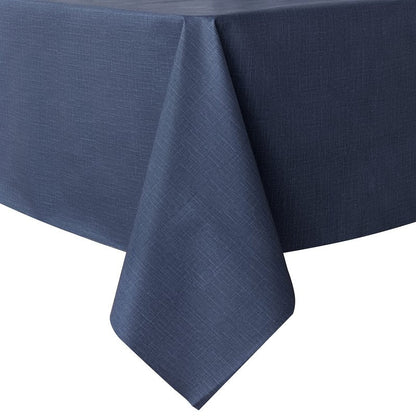 sancua 100% Waterproof Rectangle PVC Tablecloth - 54 x 78 Inch - Oil Proof Spill Proof Vinyl Table Cloth, Wipe Clean Table Cover for Dining Tables, Buffet Parties and Camping, Greyish Blue