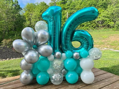 Light Blue Number 0 Balloon 40 Inch, 0 Balloon Number for 10th 20th 30th 40th 50th 60th Birthday Decorations, Light Blue Party Supplies