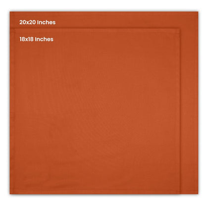 Utopia Kitchen Orange Cloth Napkins [12 Pack, 18x18 Inch] Absorbent Cotton Blend Washable and Reusable for Halloween, Thanksgiving, Dinner, Restaurant, Lunch, Wedding and Hotel