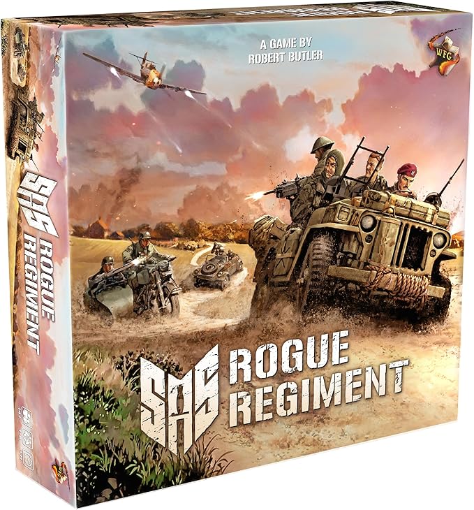 Word Forge Games: SAS Rogue Regiment - Core Game Strategy Board Game WWII Stealth Action Game Military Theme Ages 14+ 1-4 Players 60 Min